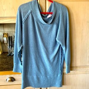 Pink Lily size medium long waffle, cozy sweater